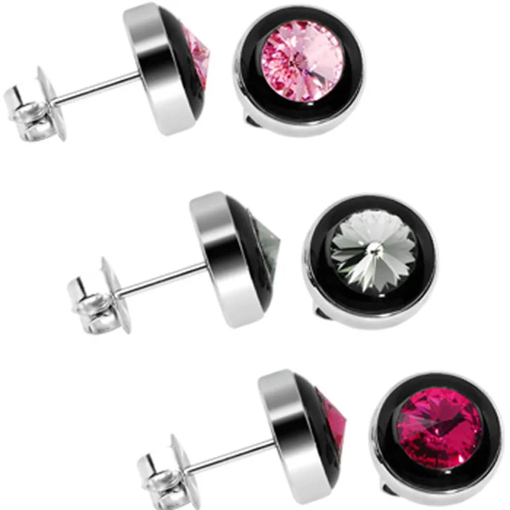 11mm Stainless Steel Round Stud Earring