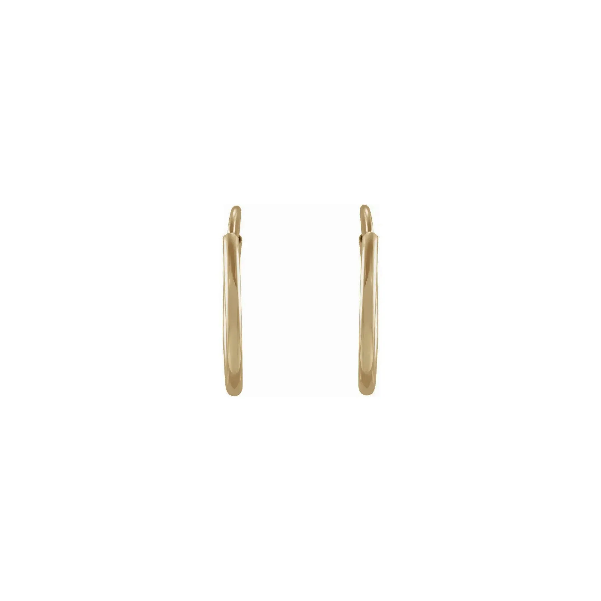 12 mm Flexible Endless Huggie Hoop Earrings (14K)