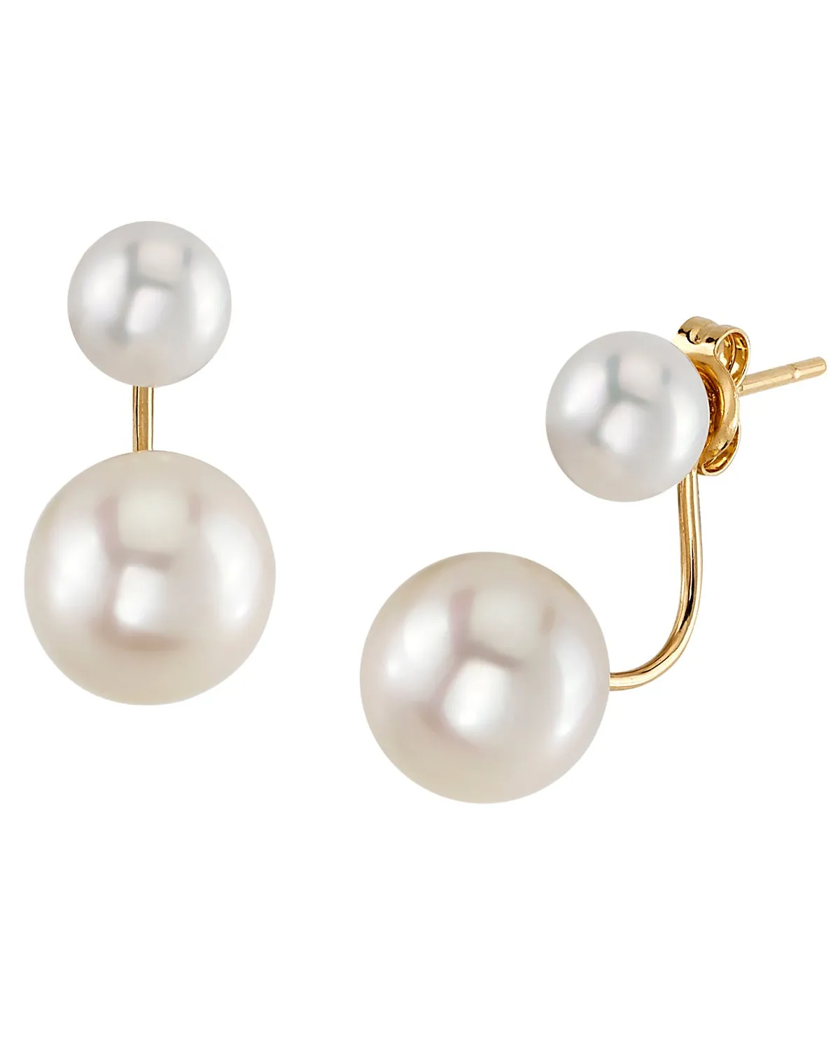 14K Gold Freshwater Pearl Jacket Livia Earrings