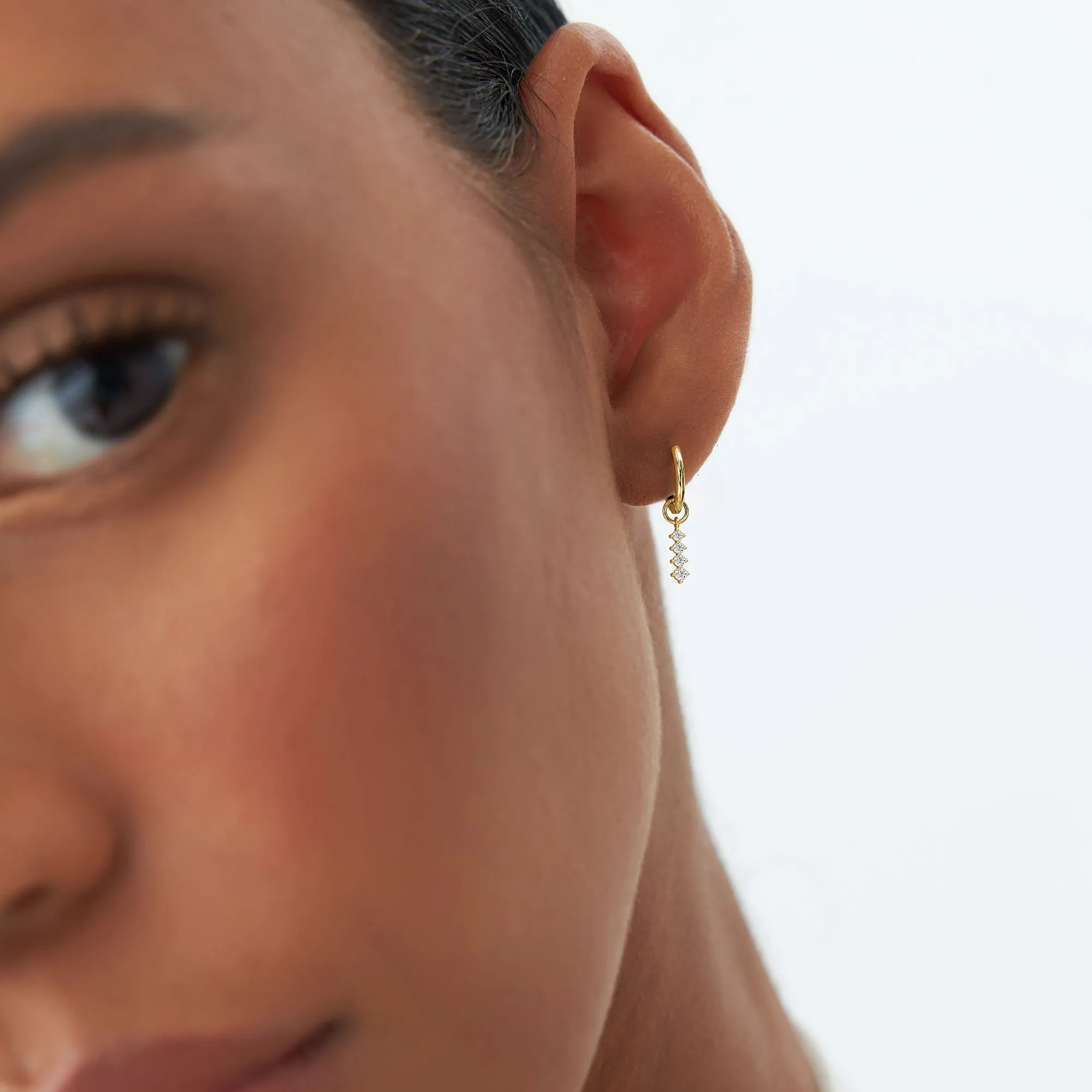 14k Journey Hoop Charm