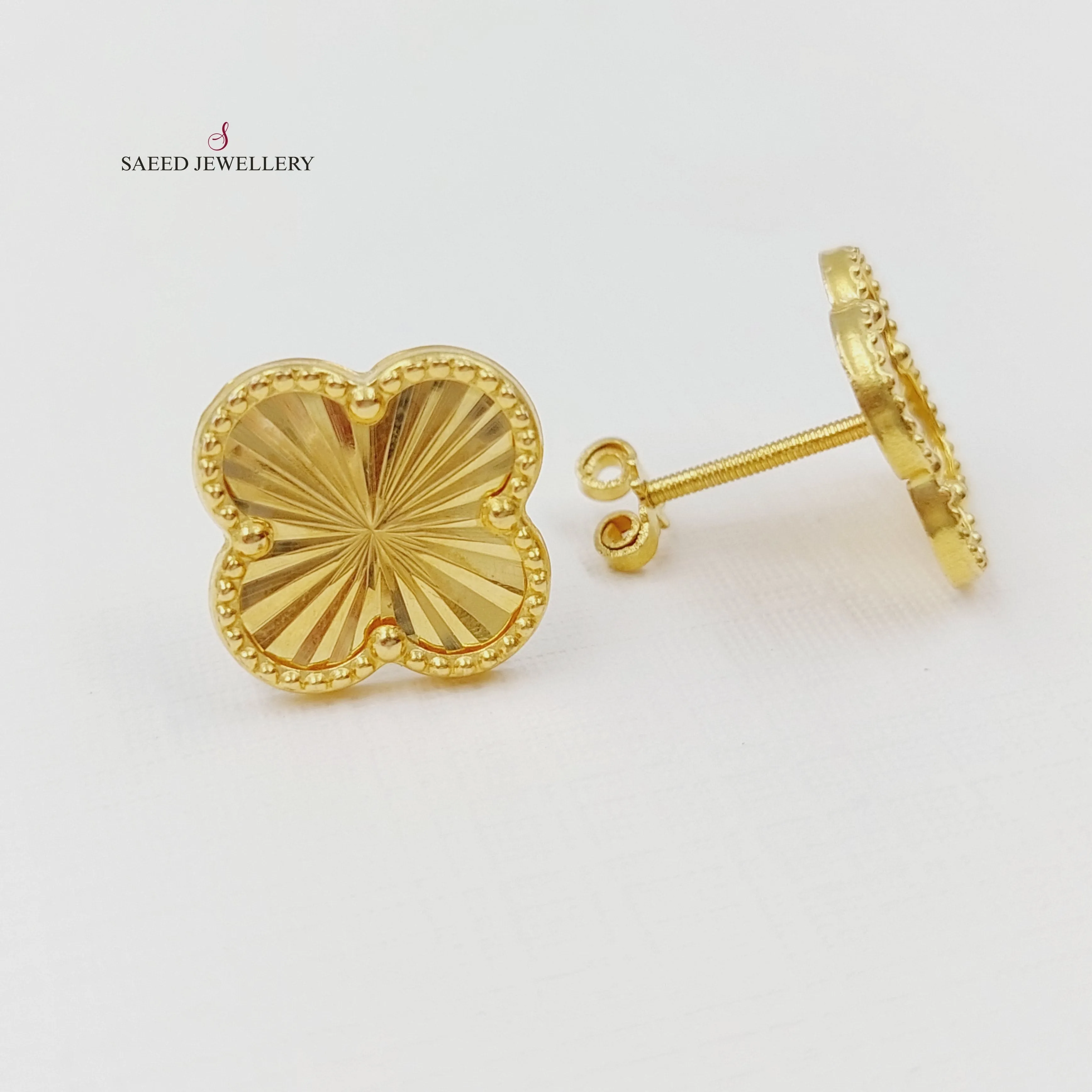 18K Clover Earrings