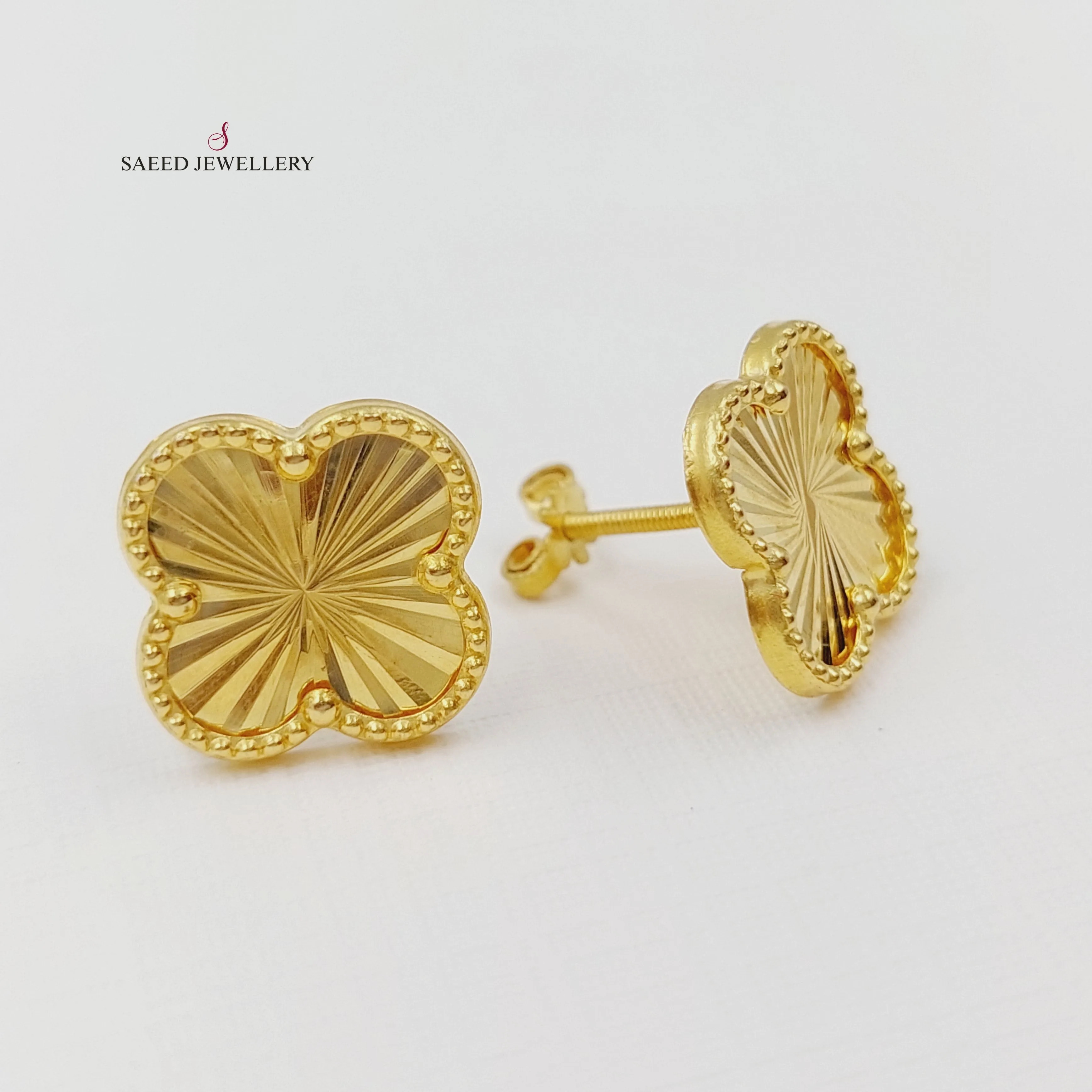 18K Clover Earrings