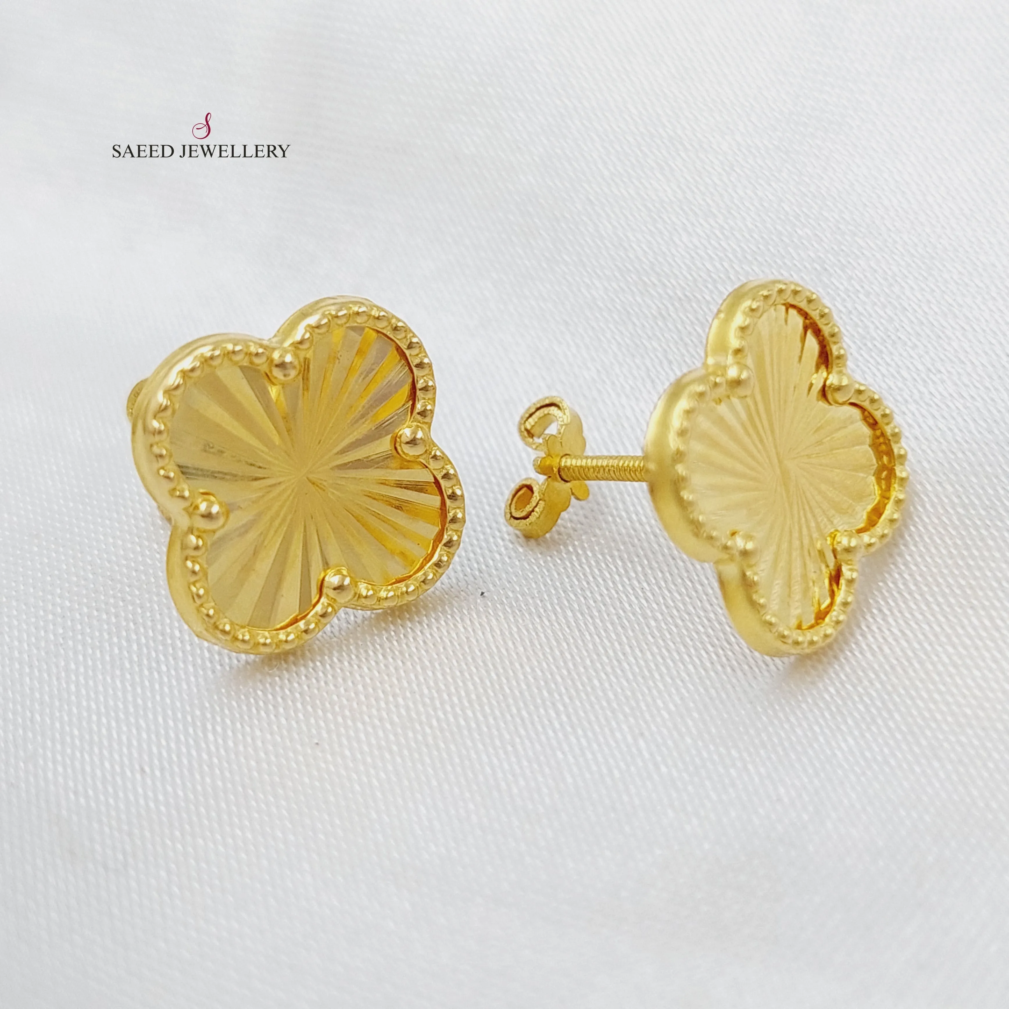 18K Clover Earrings