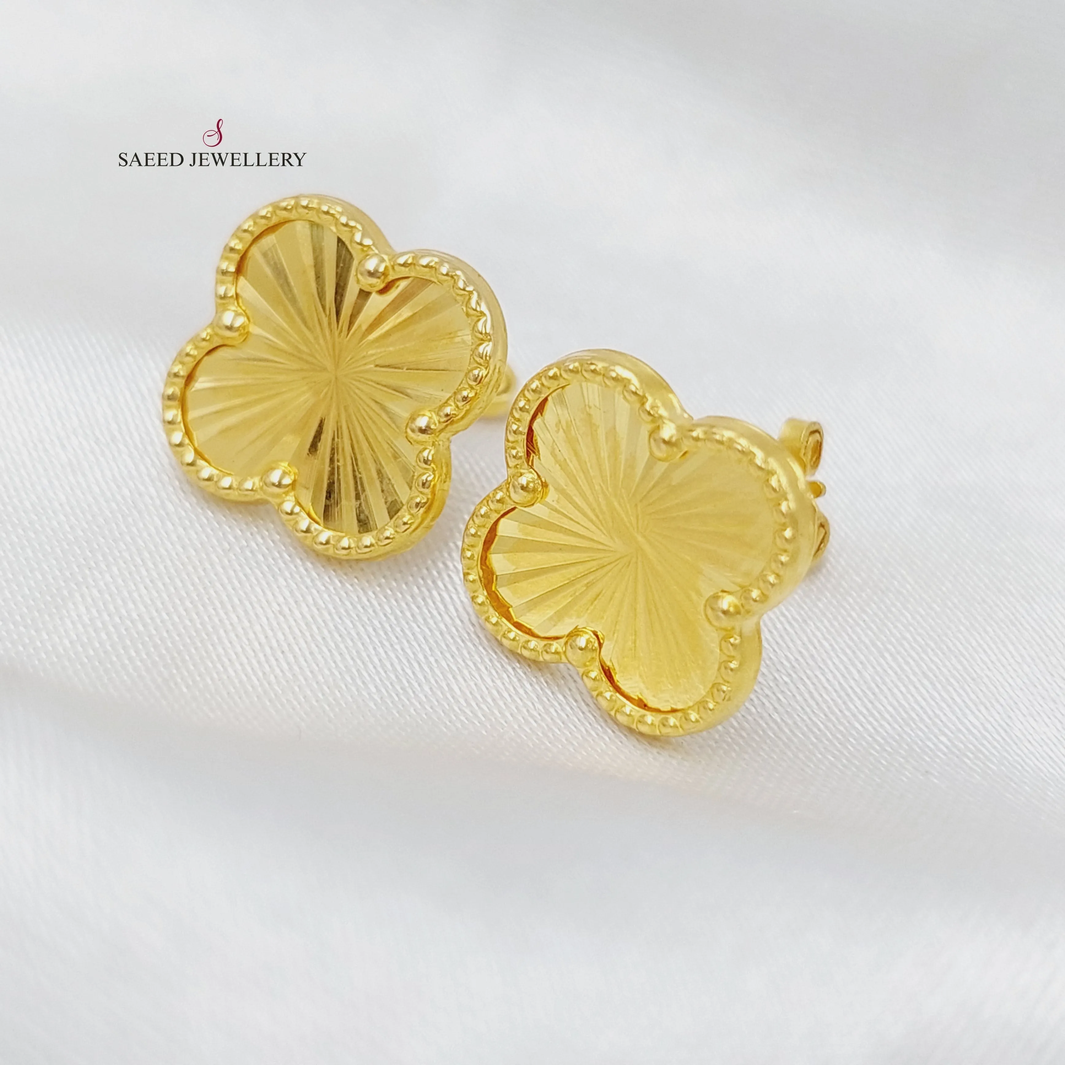 18K Clover Earrings