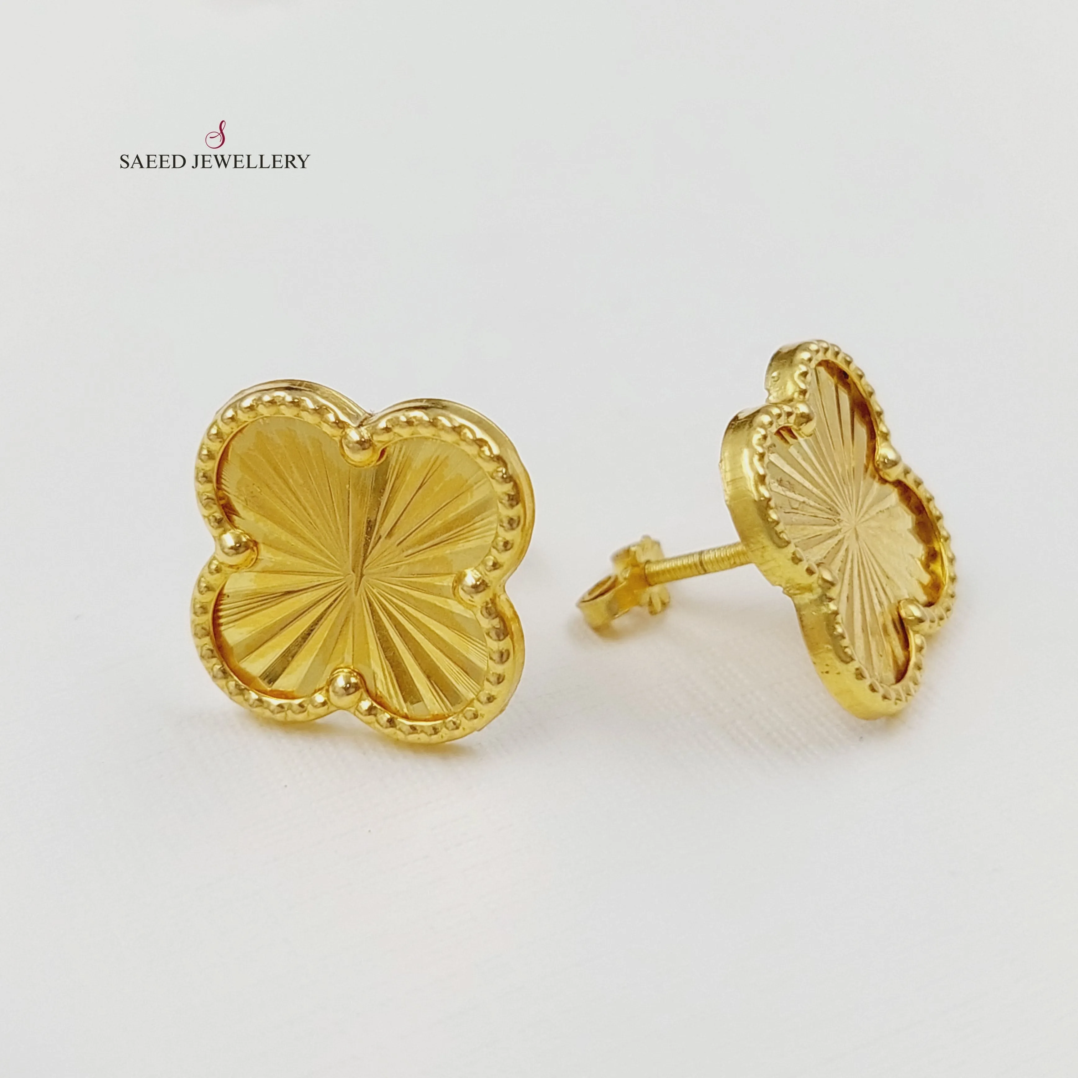 18K Clover Earrings