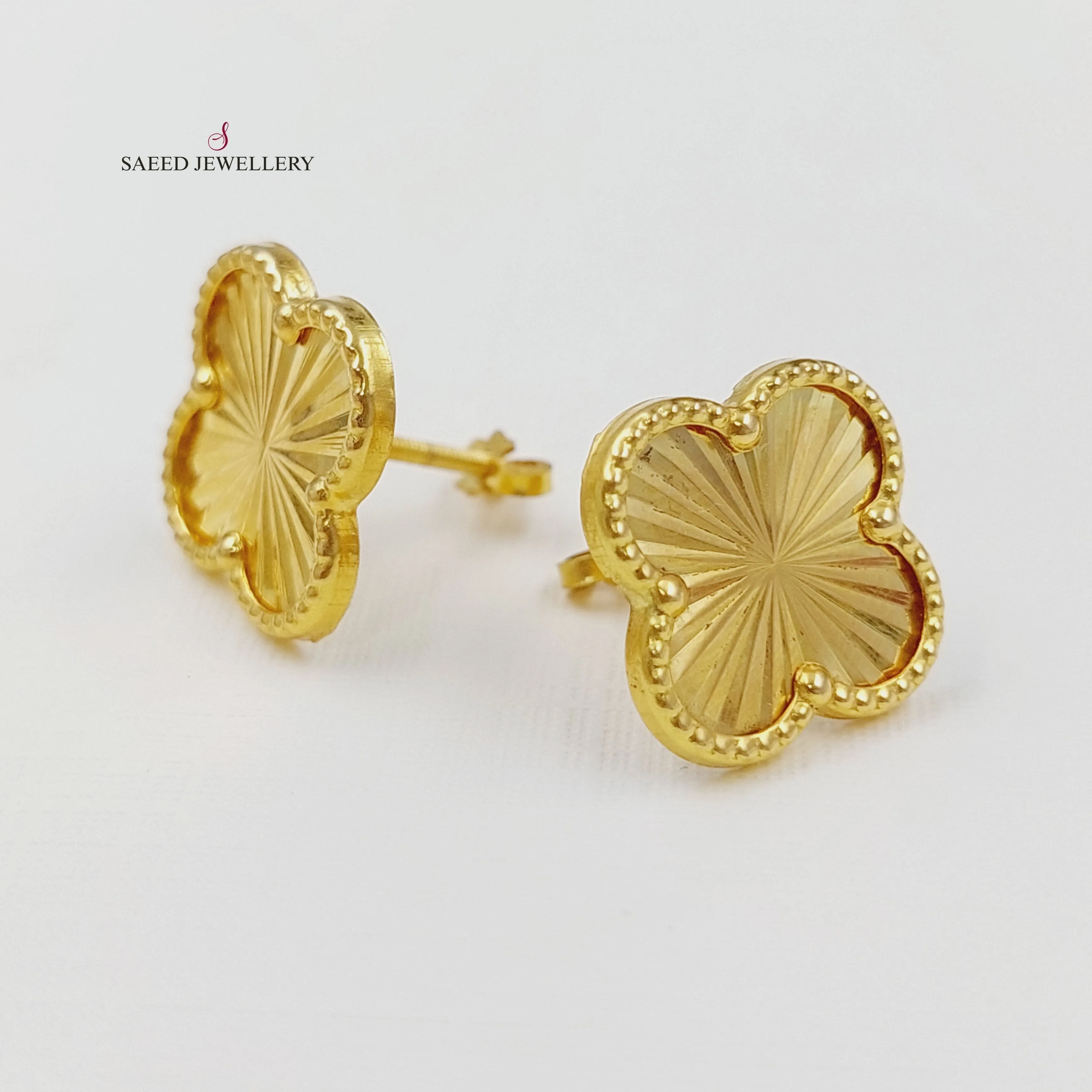 18K Clover Earrings