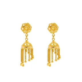 22K Gold Jhumki Earrings