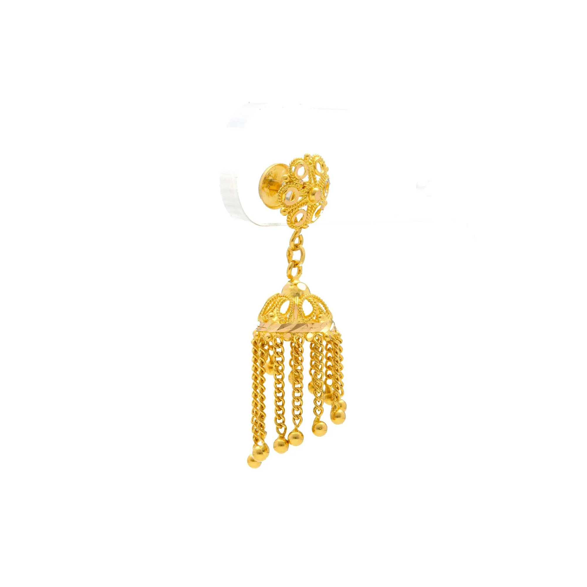 22K Gold Jhumki Earrings