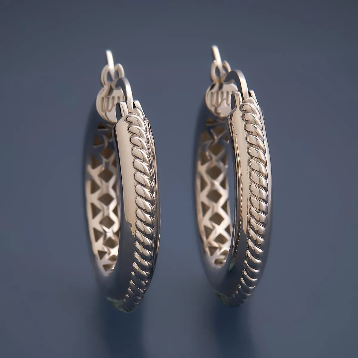 Elegant 92.5 Sterling Silver Earrings with Unique Design - Model 156723