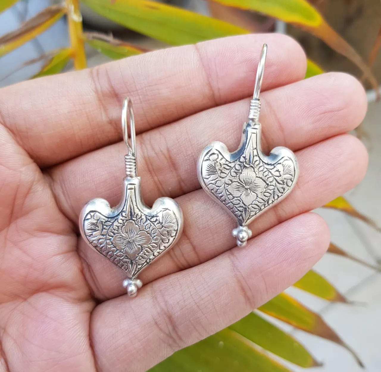 925 Silver Heart Shape Earrings