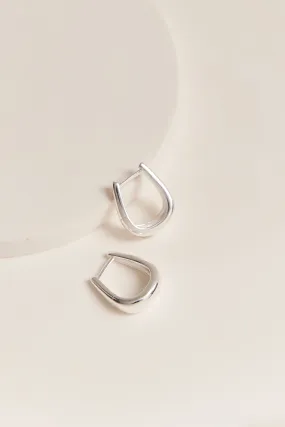 Ada Hoop Earrings Silver