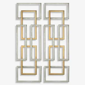 Aerin Metal Wall Panels, Set of 2