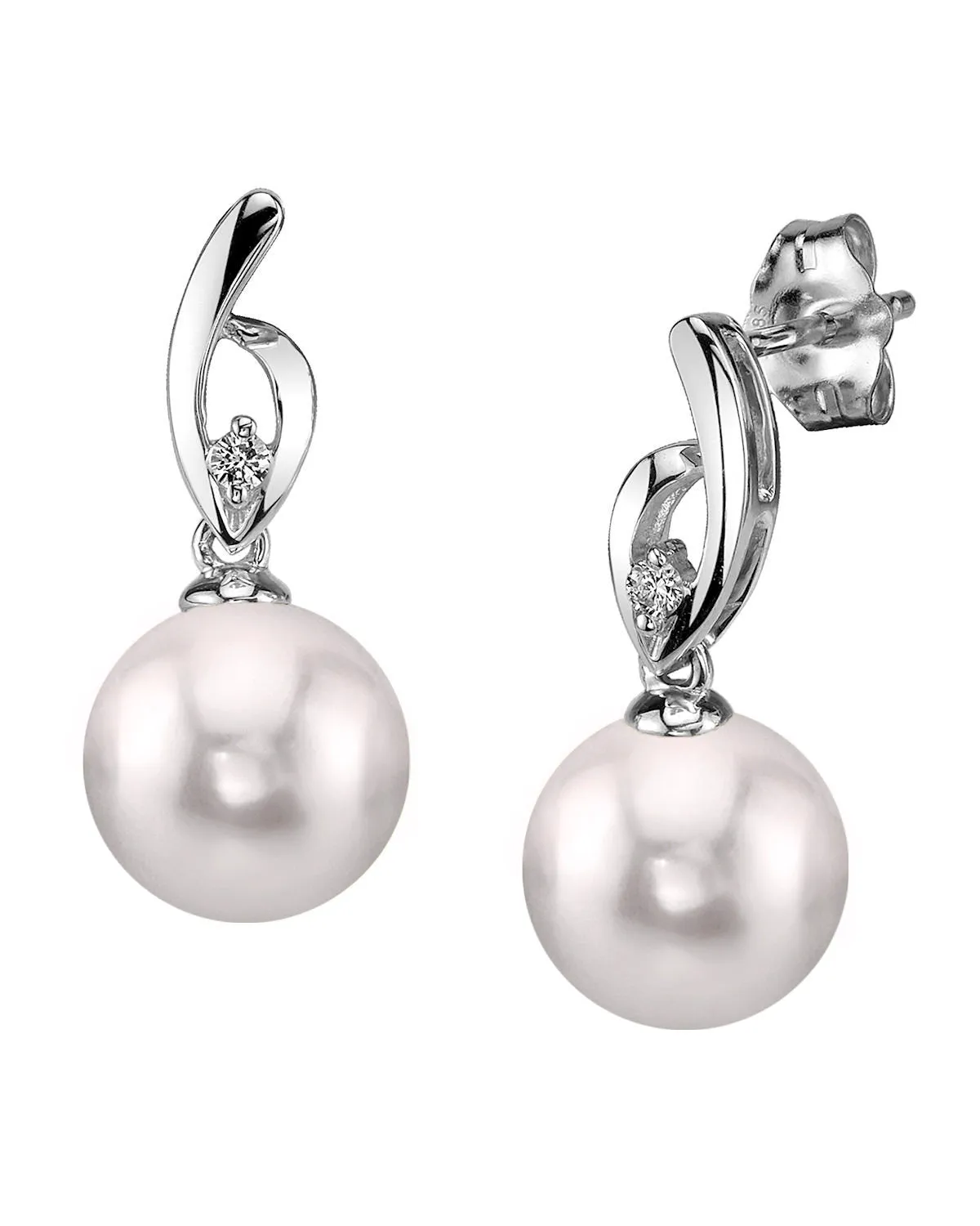 Akoya Pearl & Diamond Lois Earrings