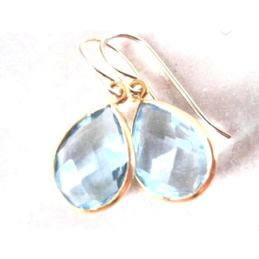 Andi Blue Topaz Drop Earrings