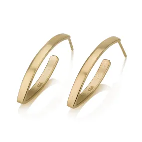 Angular Open Hoop Earrings