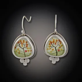 Autumn Maple Earrings with Trios