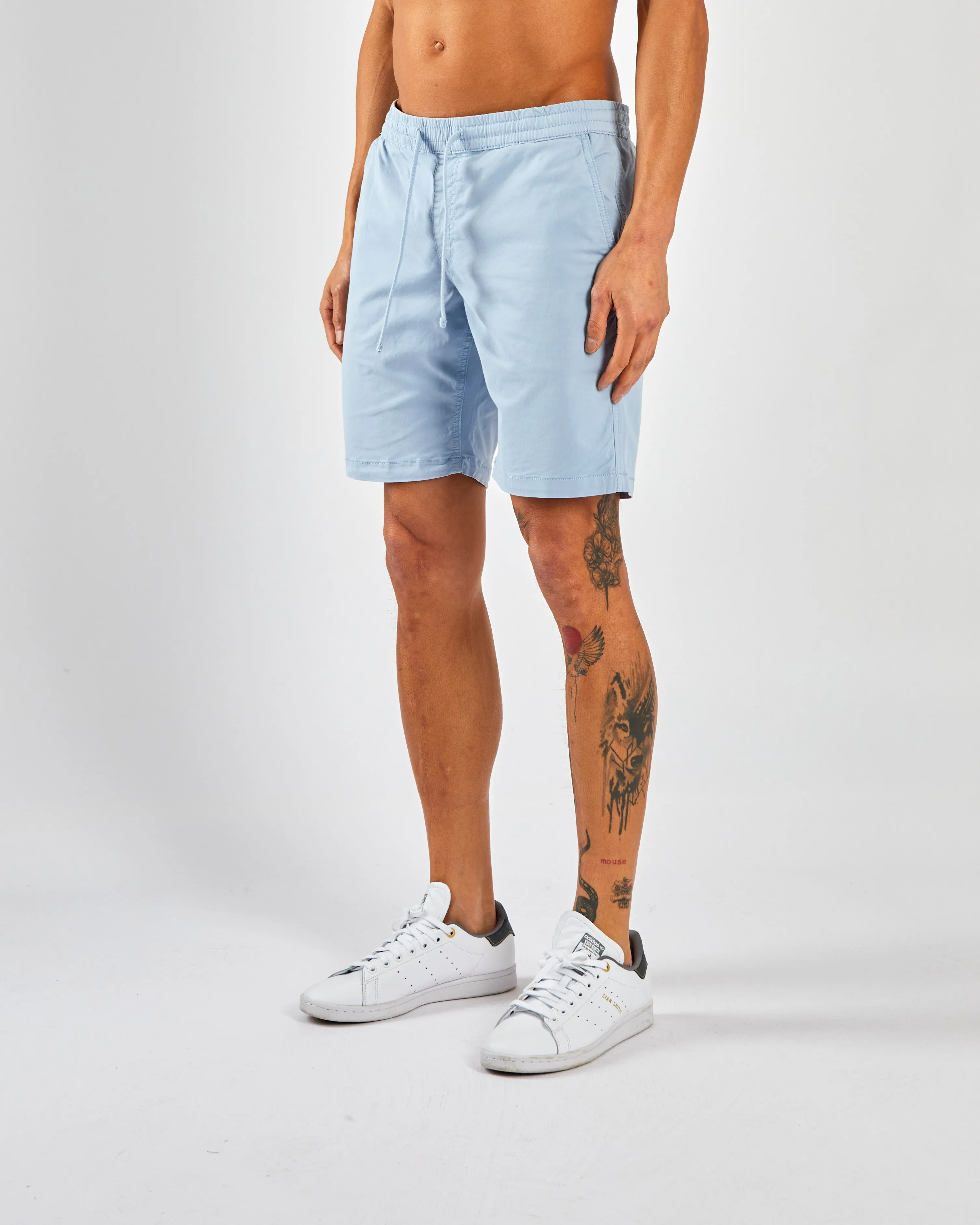 Baron Drawcord Short Blue Fog