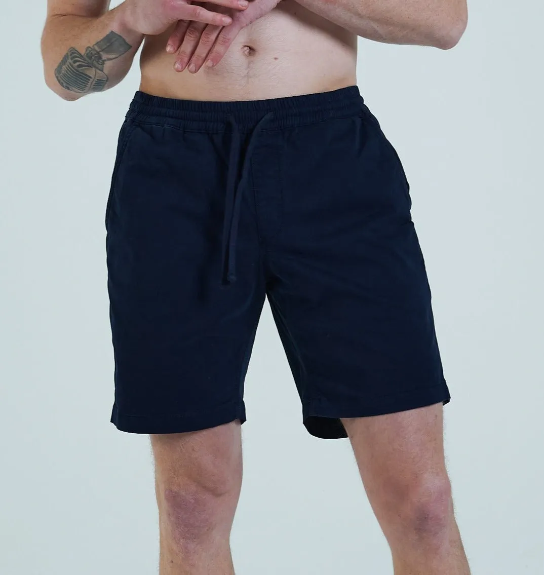 Baron Drawcord Short Navy Blazer