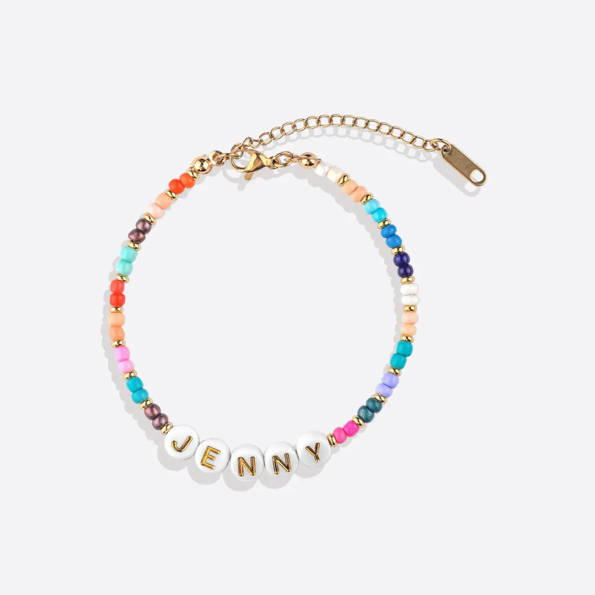 Beaded Name Bracelet | Joyful