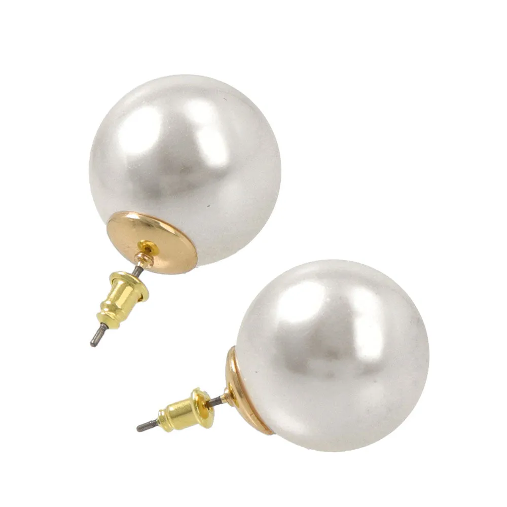 Big Pearl Statement Earrings