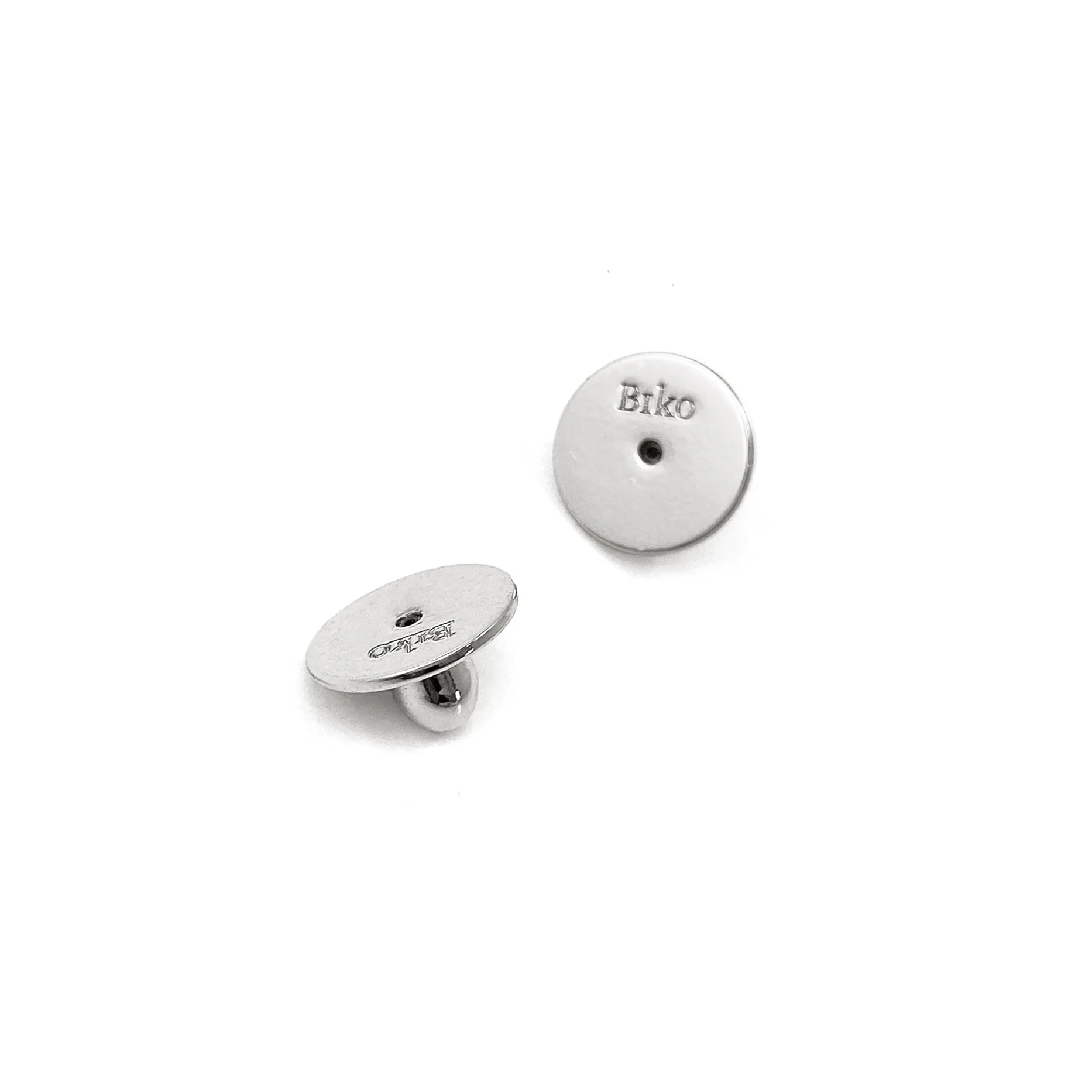 BIKO Large Disc-Style Earring Backs - Silver