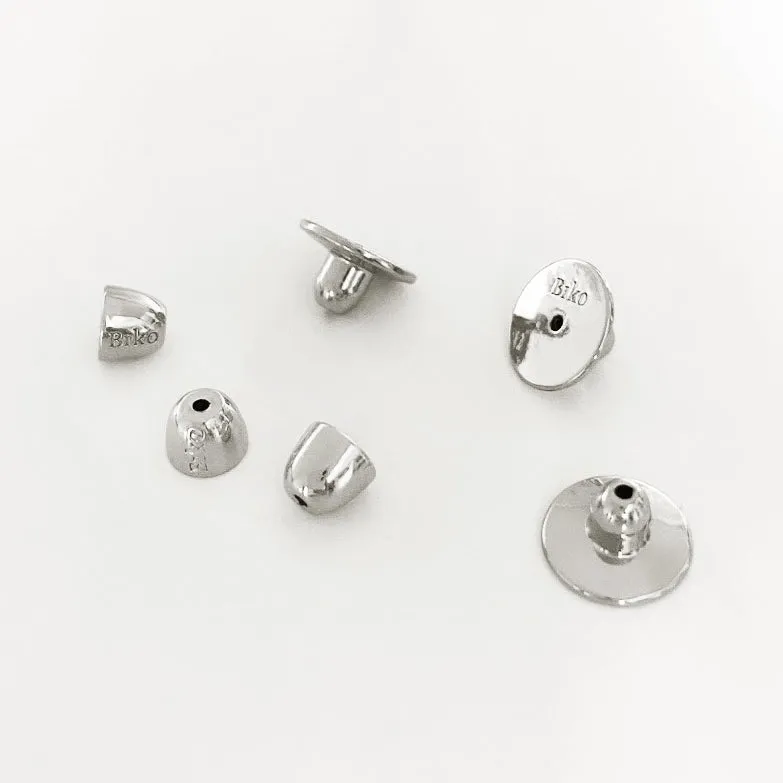 BIKO Large Disc-Style Earring Backs - Silver