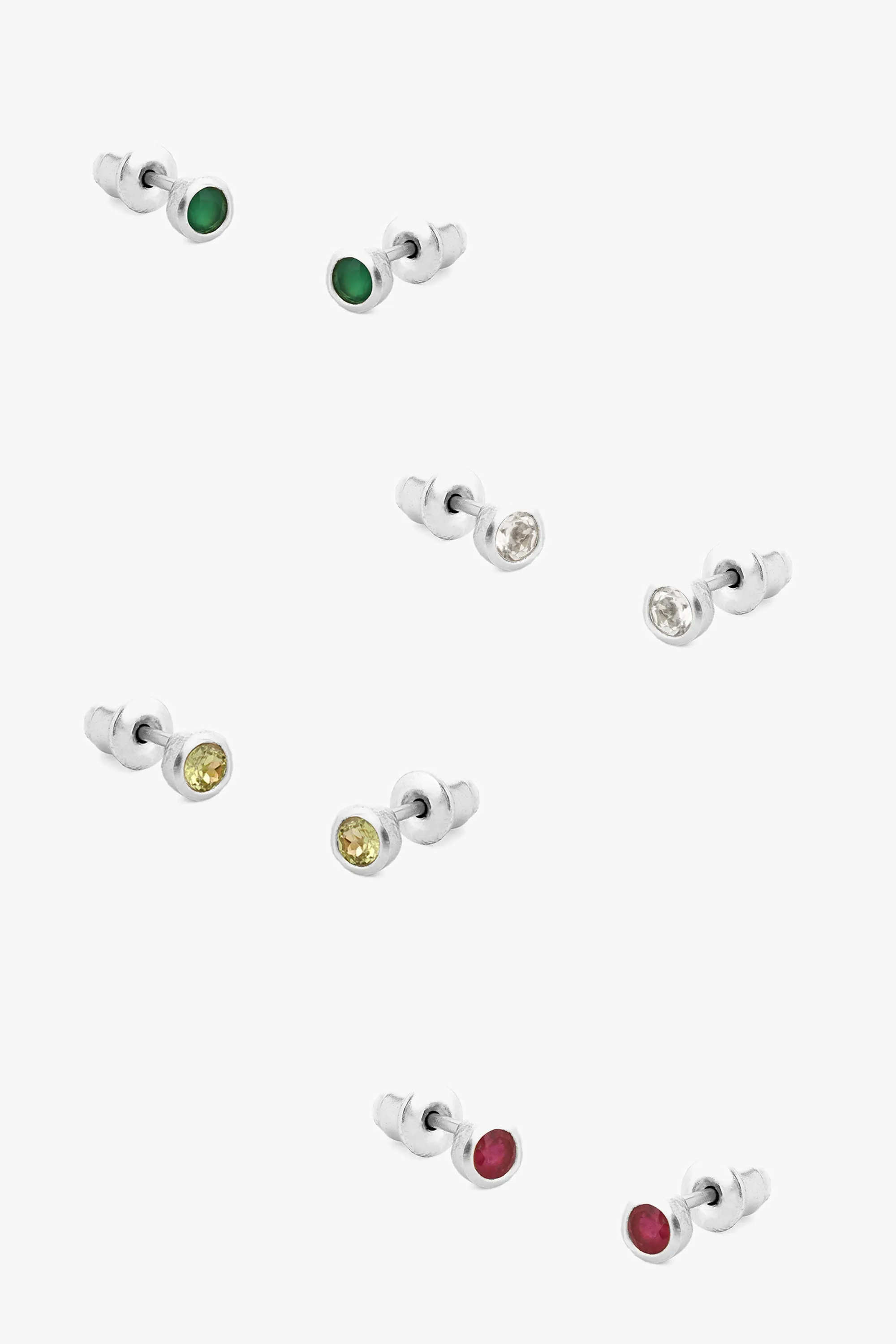 Birthstone Stud Earrings