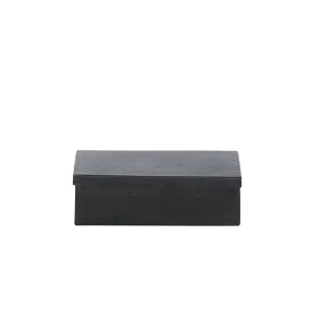 Black Thea Hammered Box - Medium