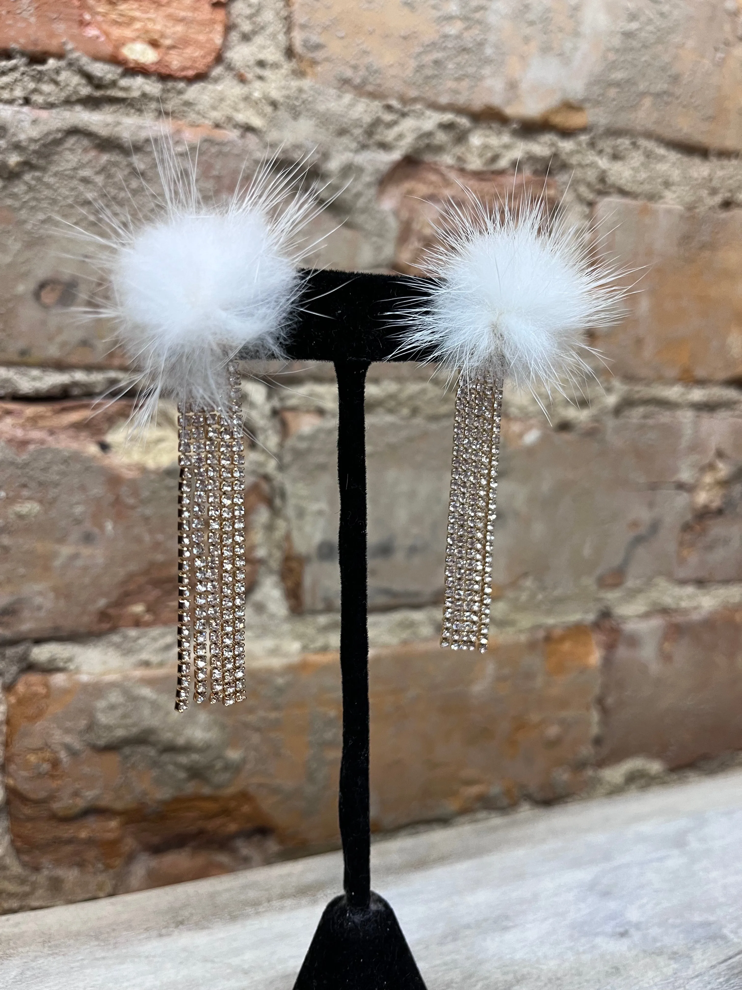 Bling Fur Earrings