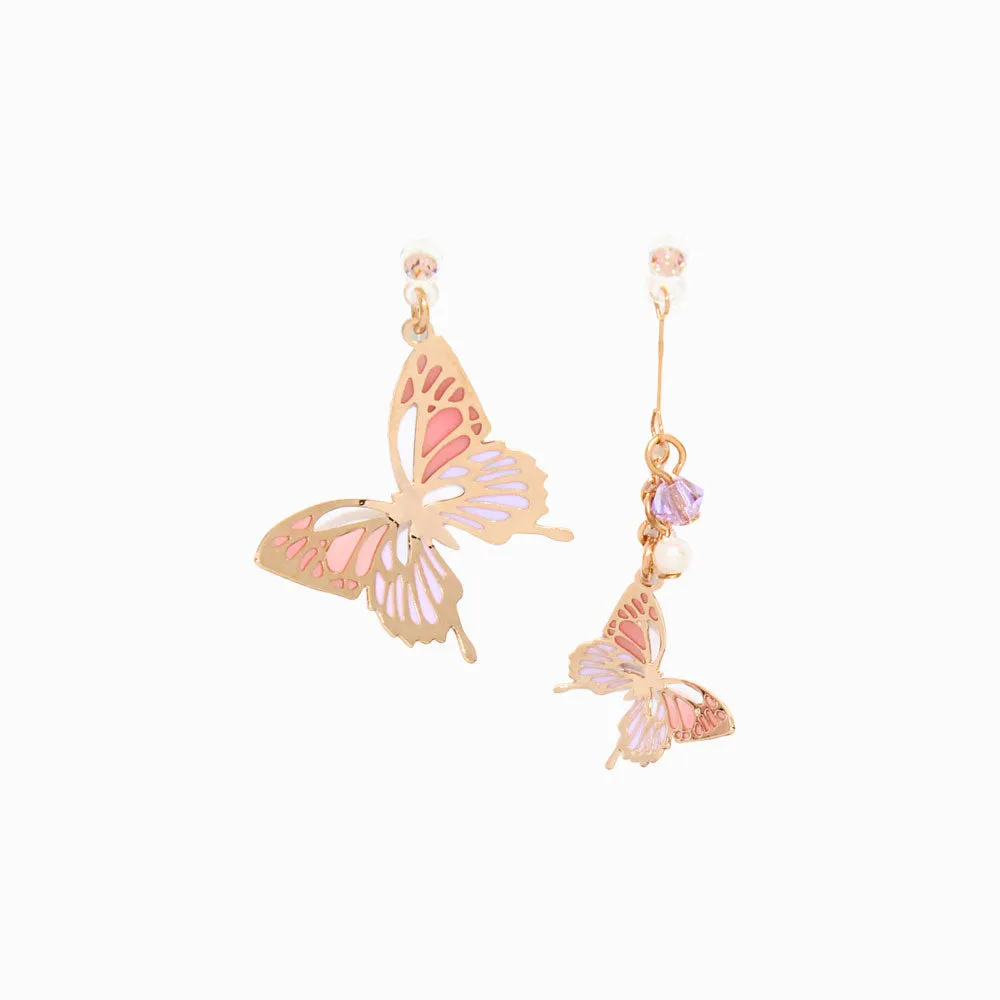 Butterfly Drop Invisible Clip On Earrings