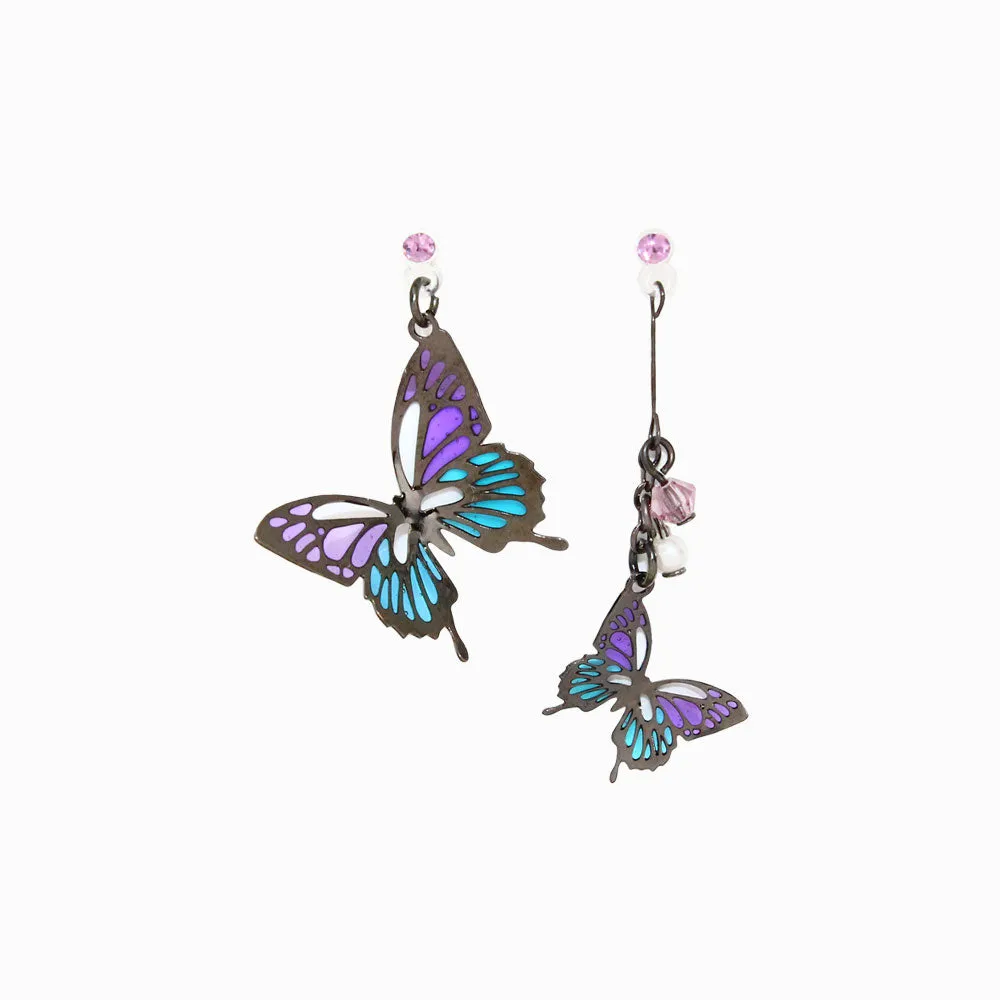 Butterfly Drop Invisible Clip On Earrings