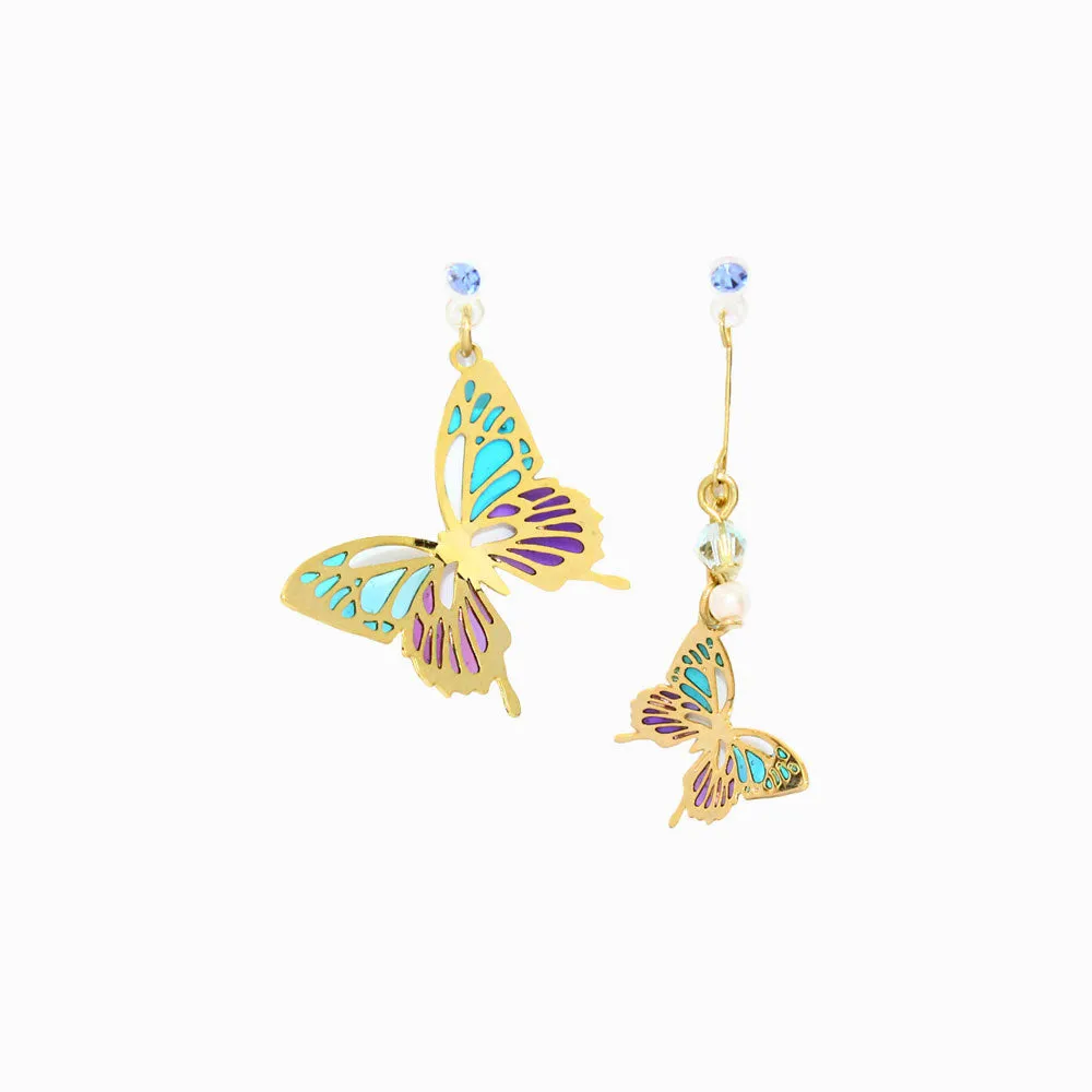 Butterfly Drop Invisible Clip On Earrings