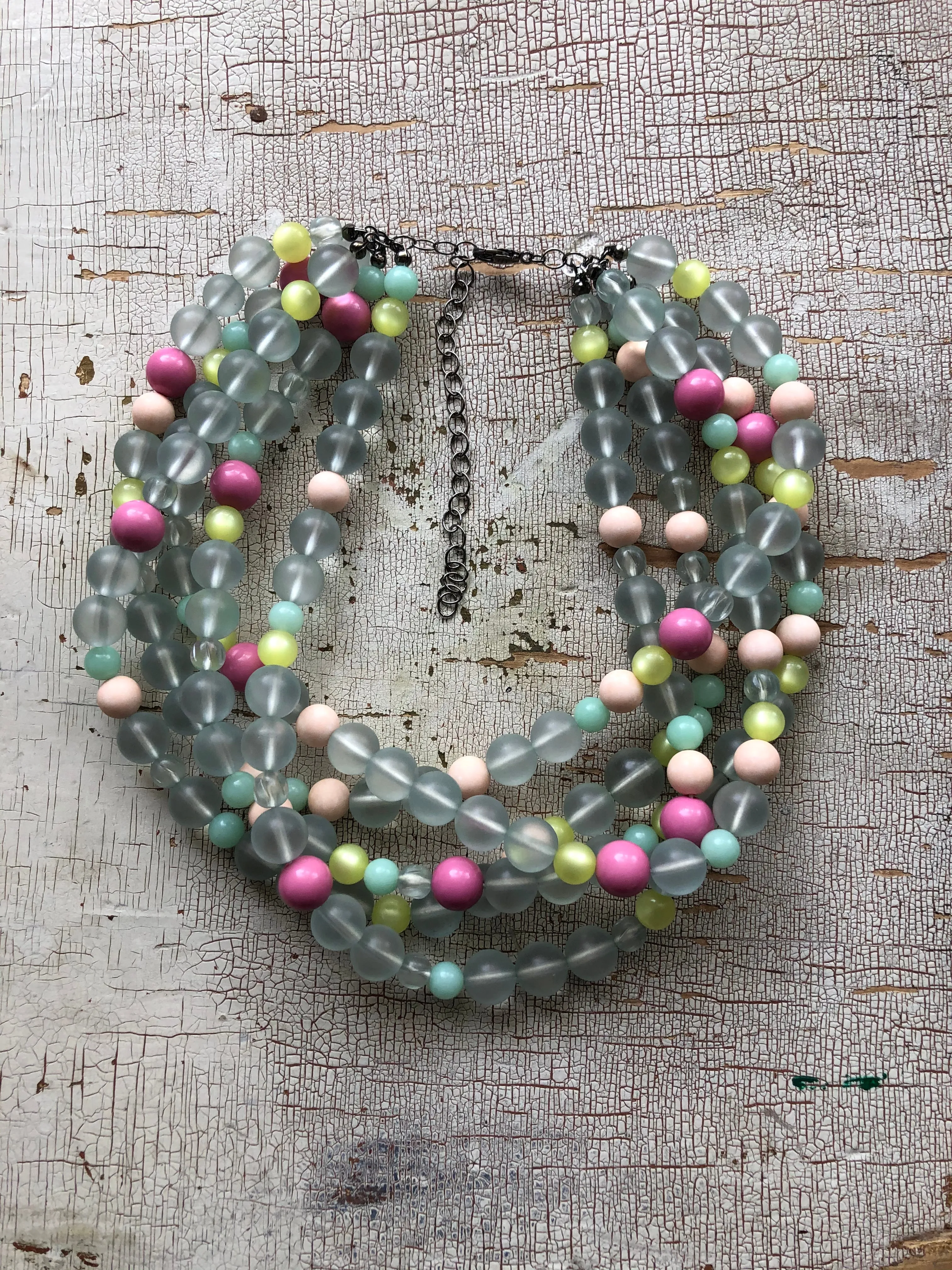 Candy Store Floor Frosted Sylvie Statement Necklace