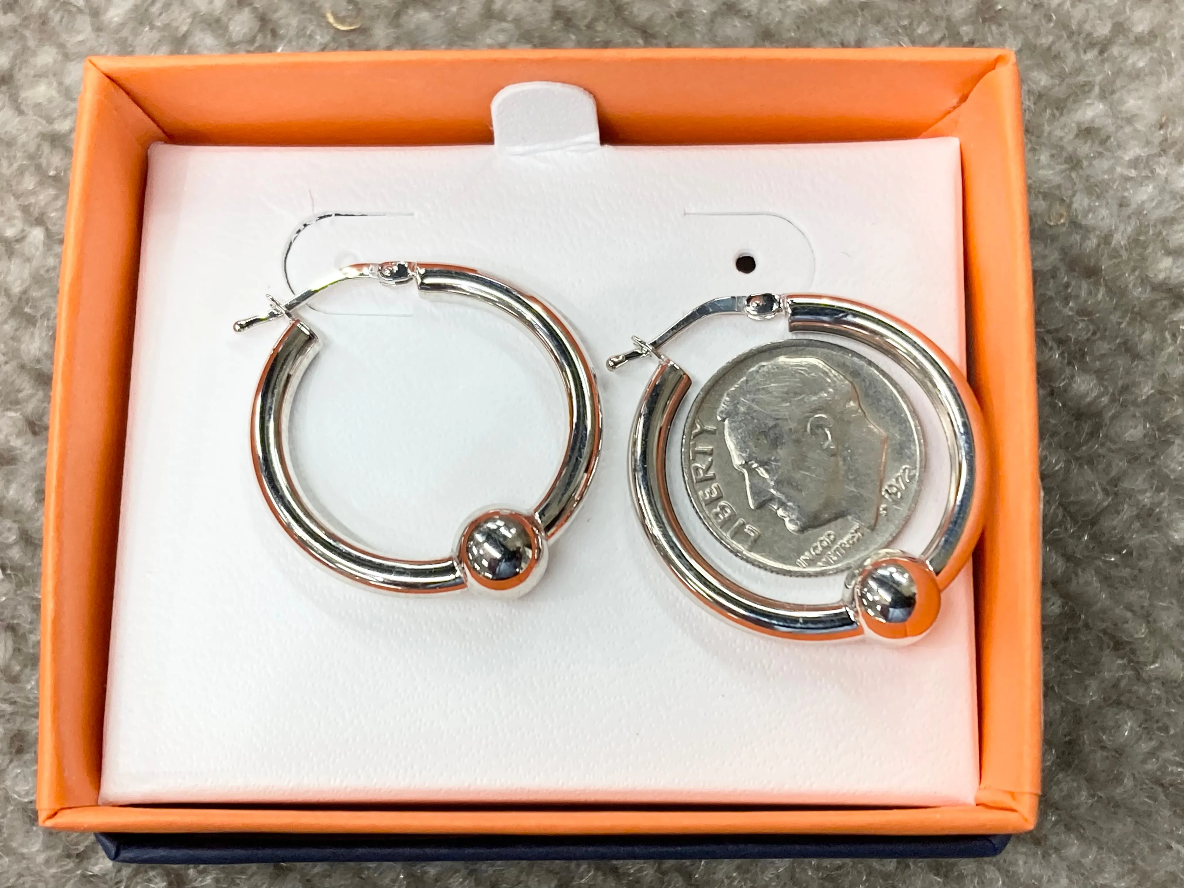 Cape Cod Silver Hoop Earrings