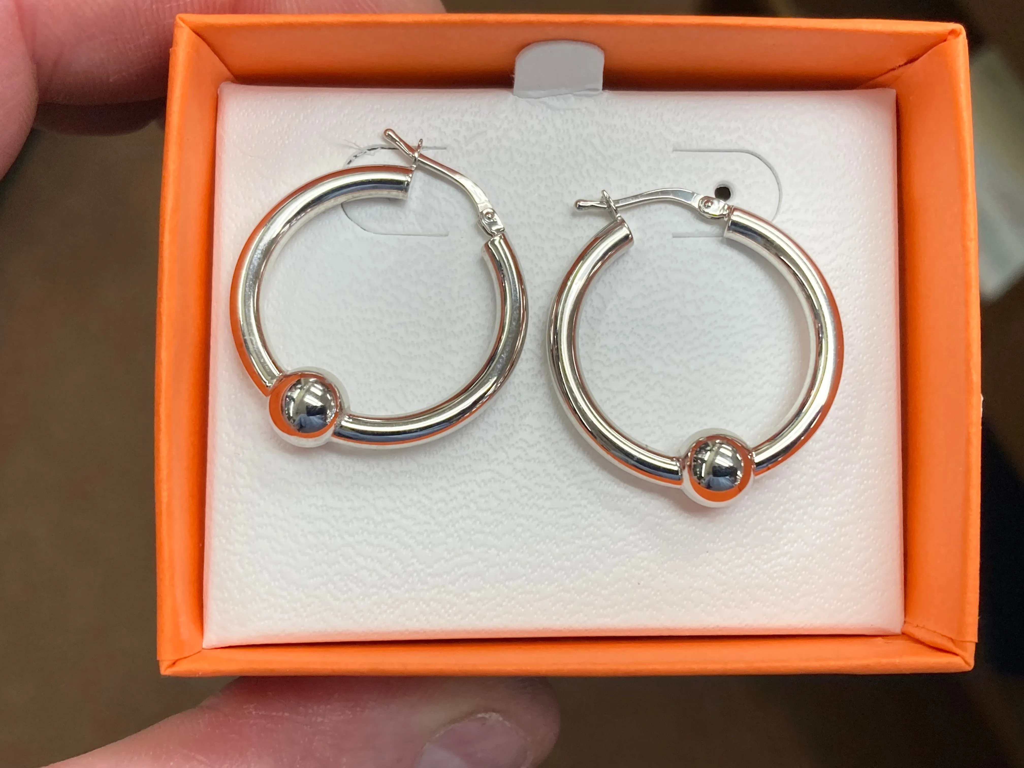 Cape Cod Silver Hoop Earrings