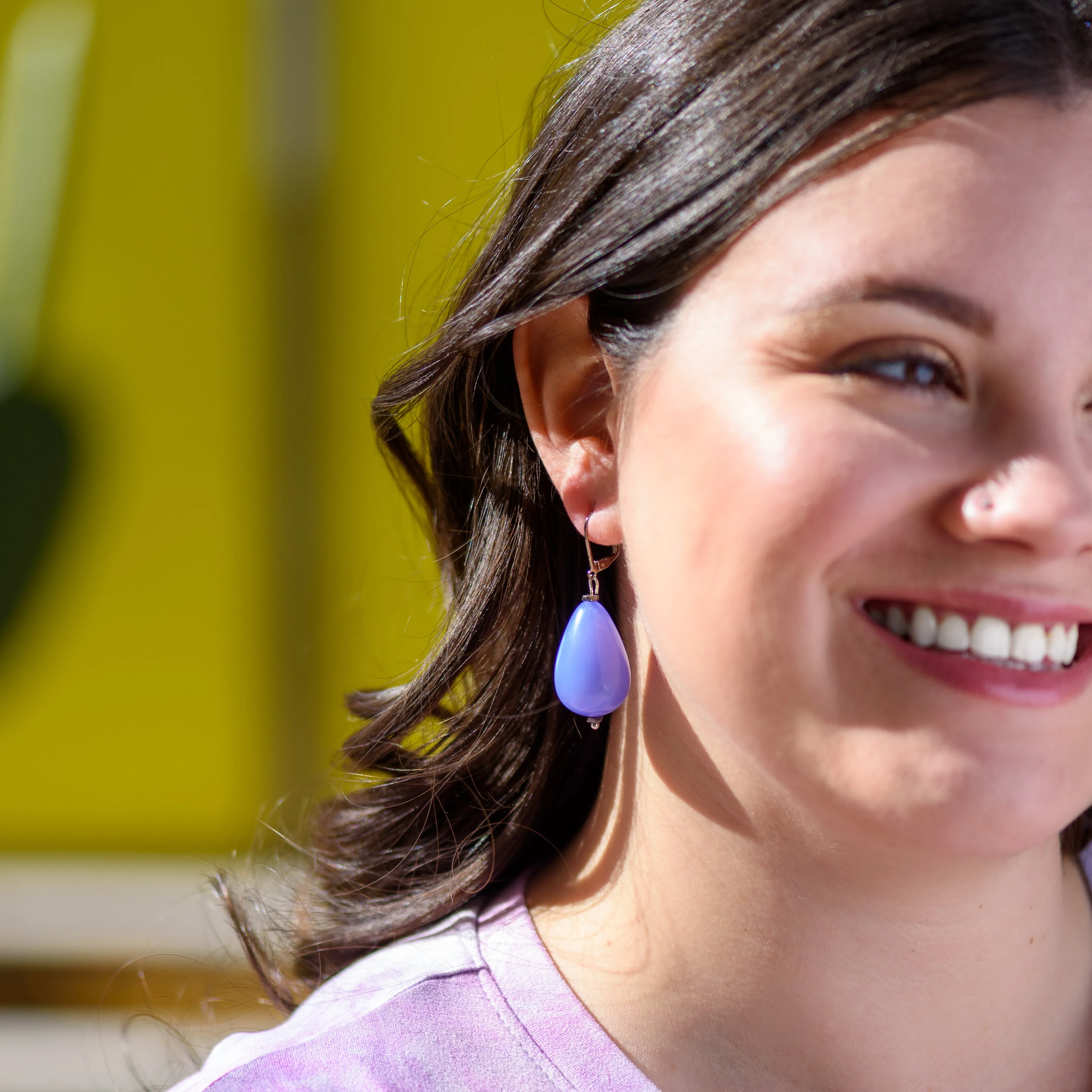 Chambray Blue Opal Nola Earrings