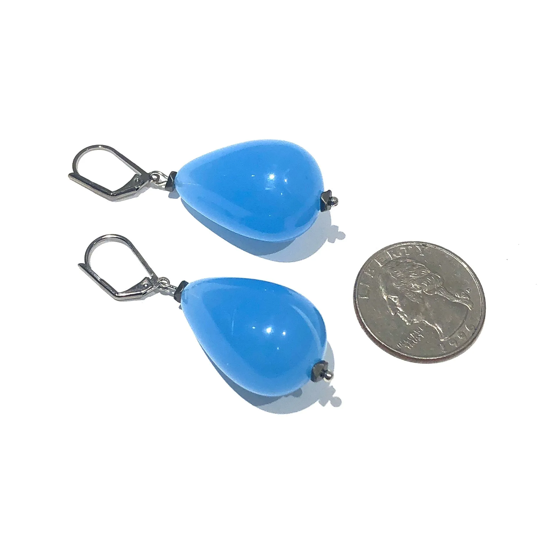 Chambray Blue Opal Nola Earrings