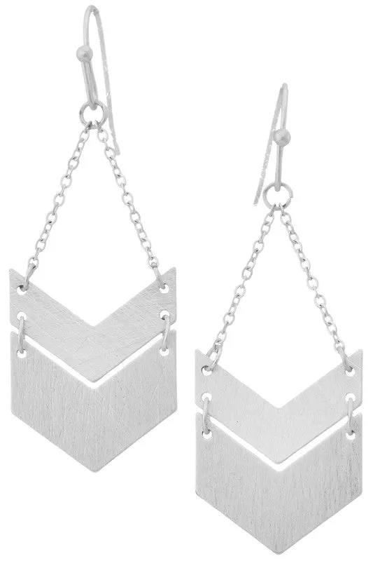 Chevron Dangle Earrings