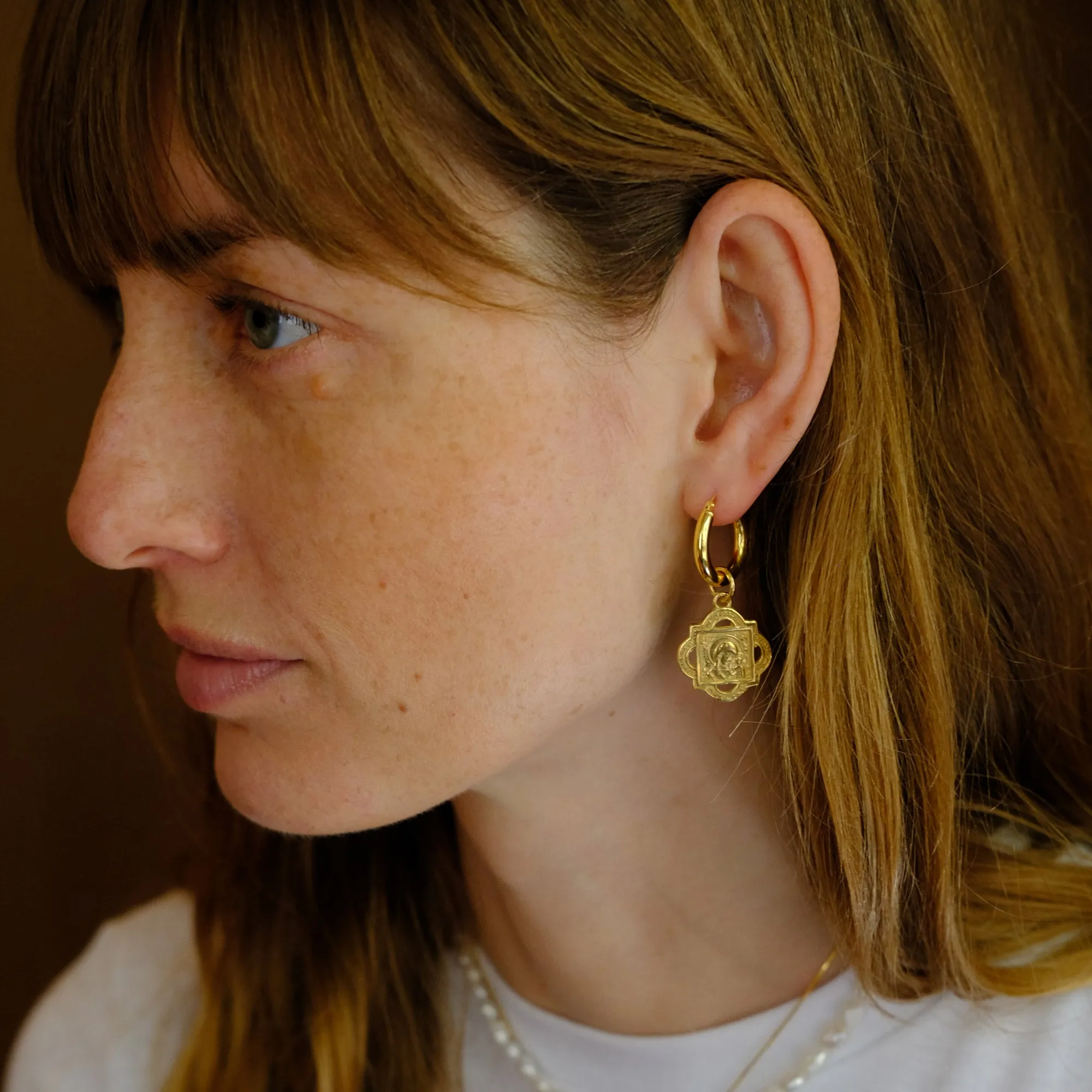 Chunky Hoop Earrings - Small - Gold-Plated Silver