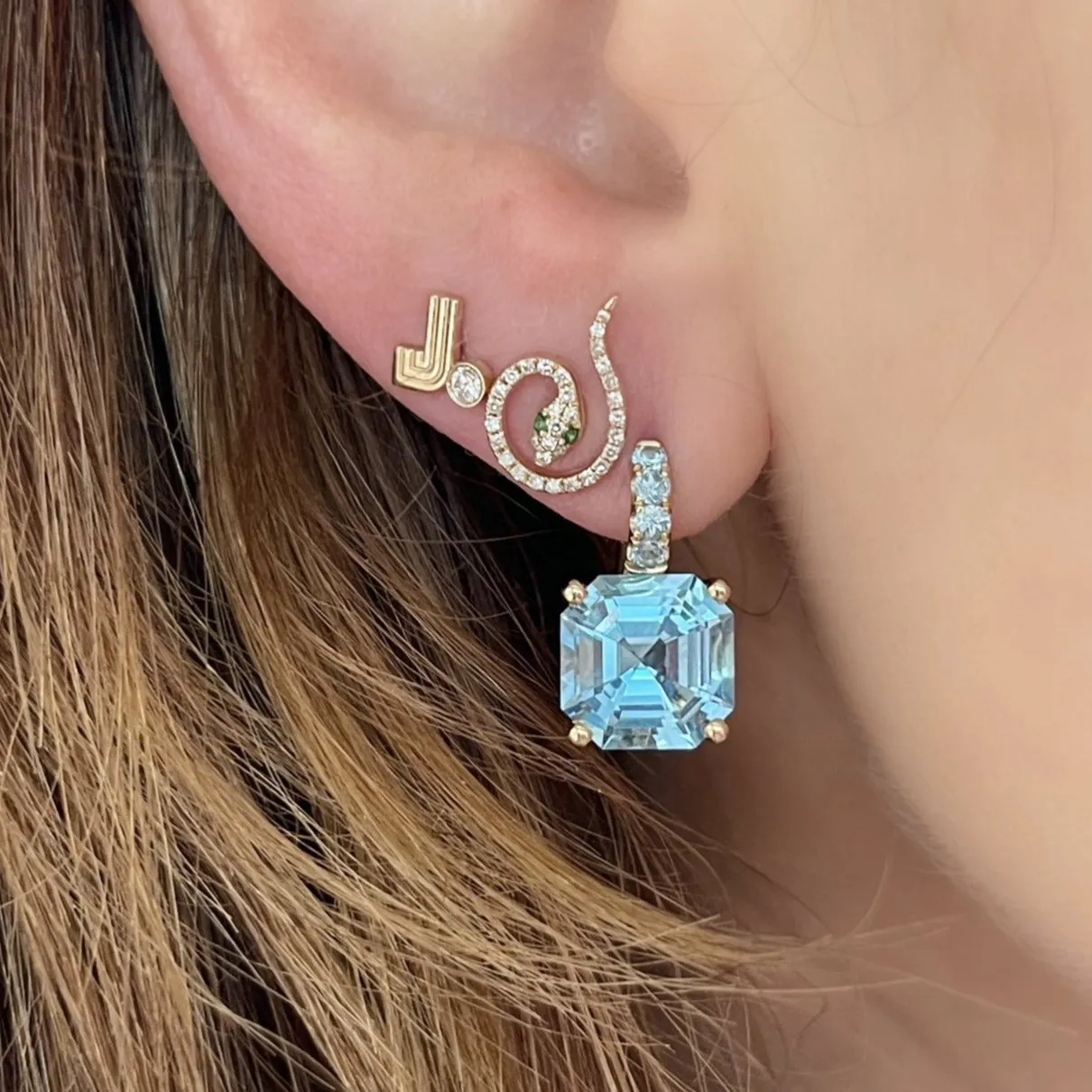 Cirque Color Candy Drop Earrings with Blue Topaz