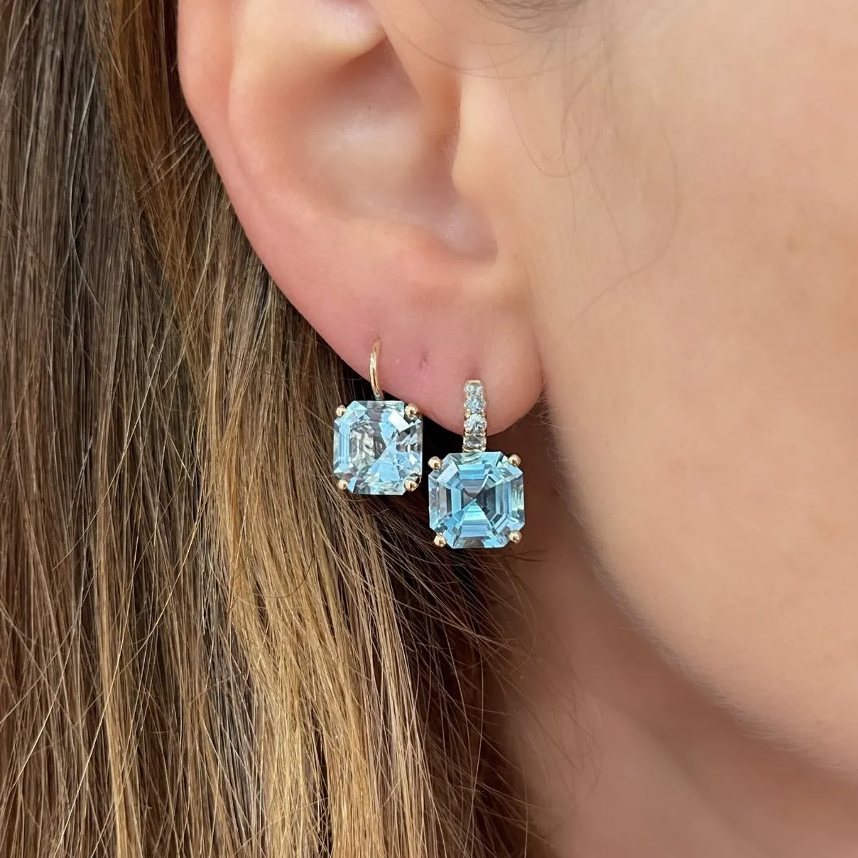 Cirque Color Candy Drop Earrings with Blue Topaz