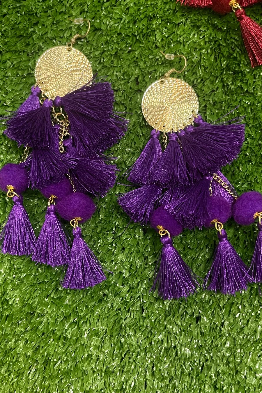 Claire Tiered Tassel Earrings