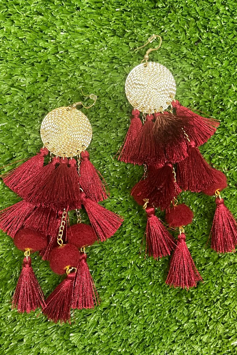 Claire Tiered Tassel Earrings