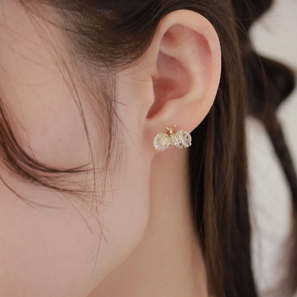 Clear Wing Butterfly Studs