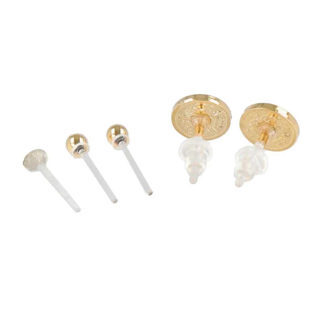 Coin Motif Plastic Earring Set