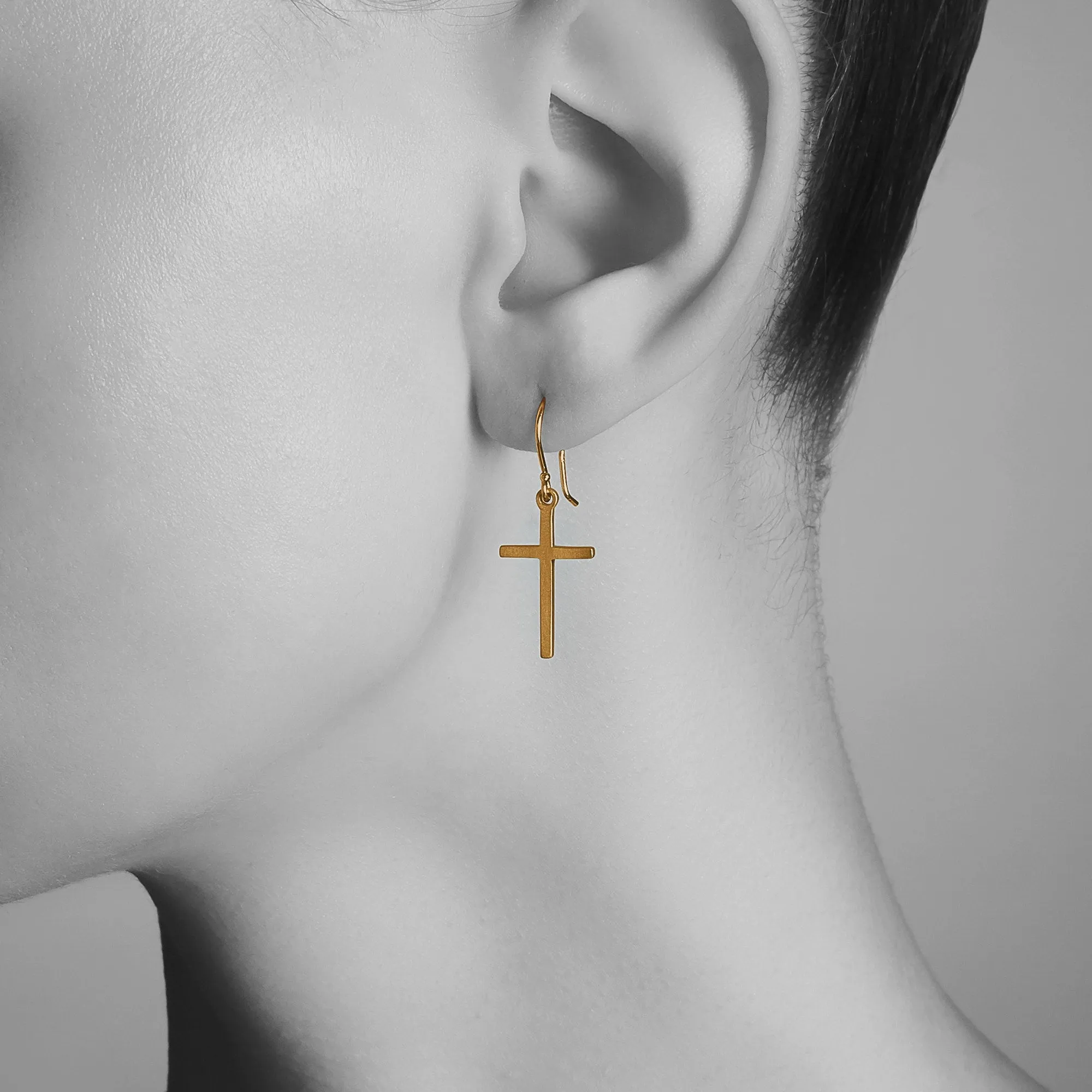 Cross Dangle Earrings