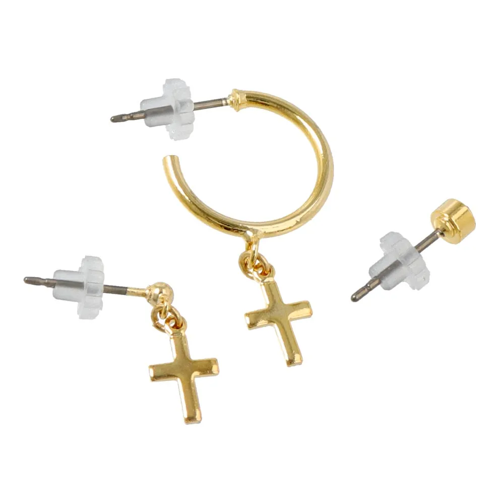 Cross Earring Set