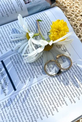 Crystal Hinged Hoops