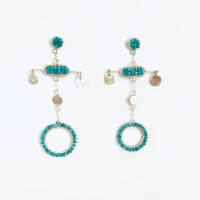 CUSTE12 - SILVER/TURQUOISE