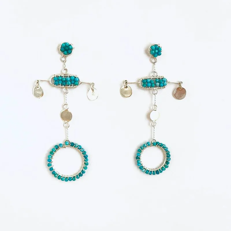 CUSTE12 - SILVER/TURQUOISE